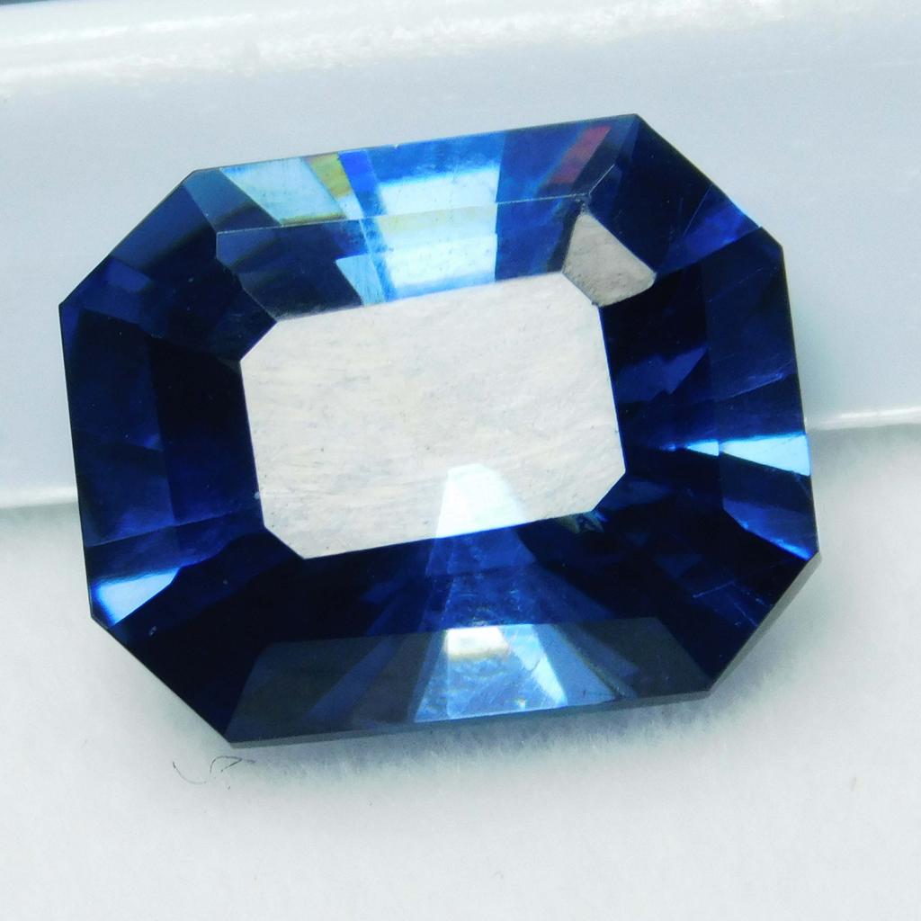 Natural Blue Sapphire Loose Gemstone Flawless Emerald Cut 10.40 ct September Birthday Birthstone
