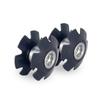 Ahead Steer tubes 28.6mm Bike Headset Star Nuts Fastening Bolts Front Fork Mount Core Fangled Nut