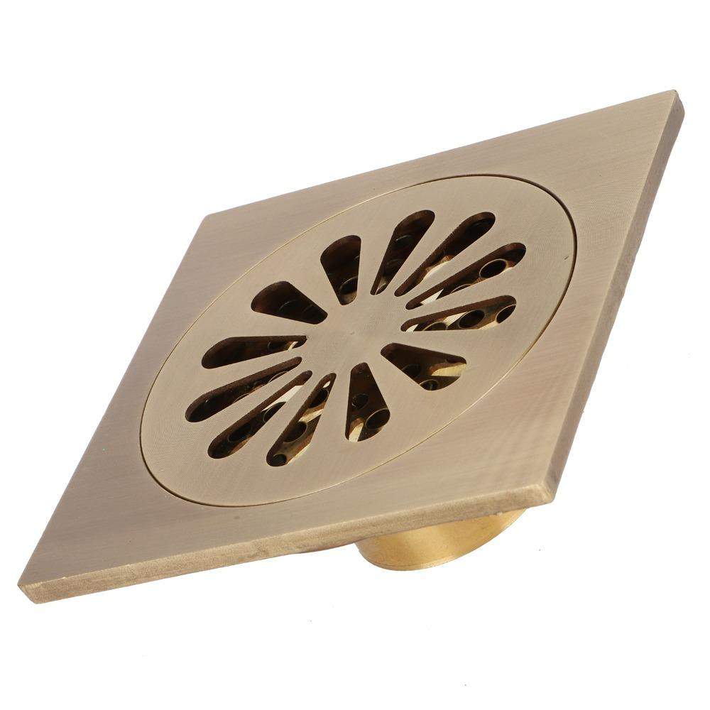 Copper Floor Drain Set Antique Floor Drain Easy Clean Shower Drain  Outdoor Shower