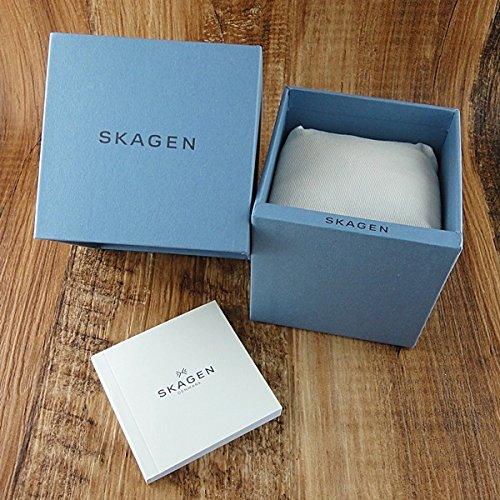 Часы SKAGEN Anchor Simple Slim с белым циферблатом и коричневым кожаным ремешком SKW6297 [Skagen] Мужские [Товар]