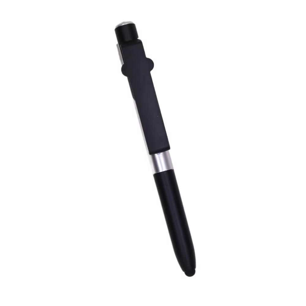 Multifunction Ballpoint Pen LED Light Foldable Phone Stand Night Reading Pencil Office School Students Carving Logo stylus Pen