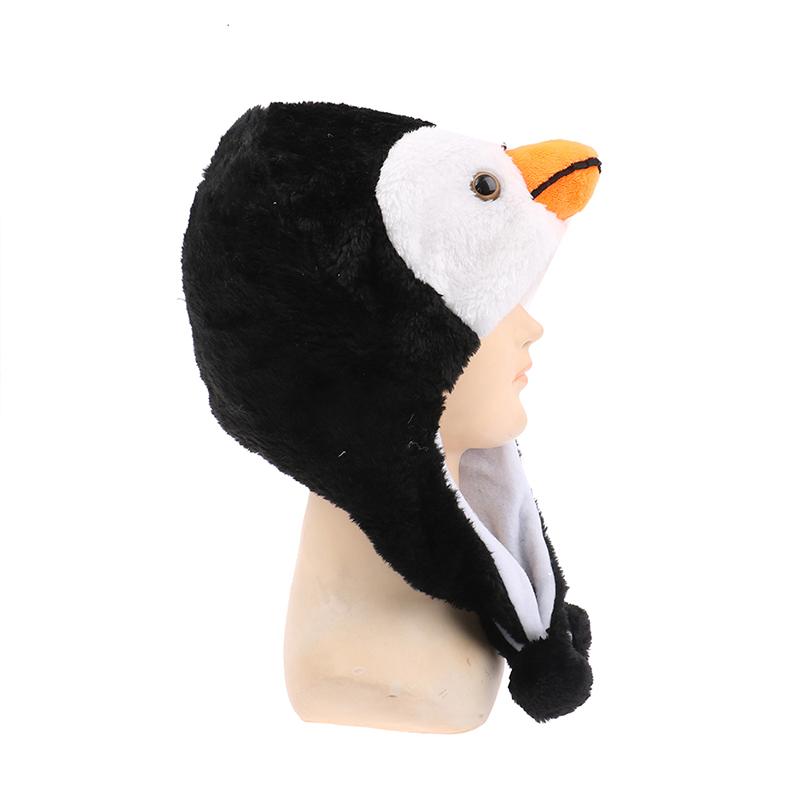 1PC Cartoon Animal Penguin Mascot Plush Warm Cap Hat Warmer Cartoon Animal Penguin Mascot Plush Warm Cap Hat Warmer