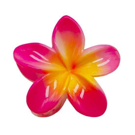 Женские летние коготки для волос яркого цвета в форме цветка, заколка для волос, маленькая заколка в виде акулы, зажим для волос на спине, душ, коготь для волос, аксессуары для волос