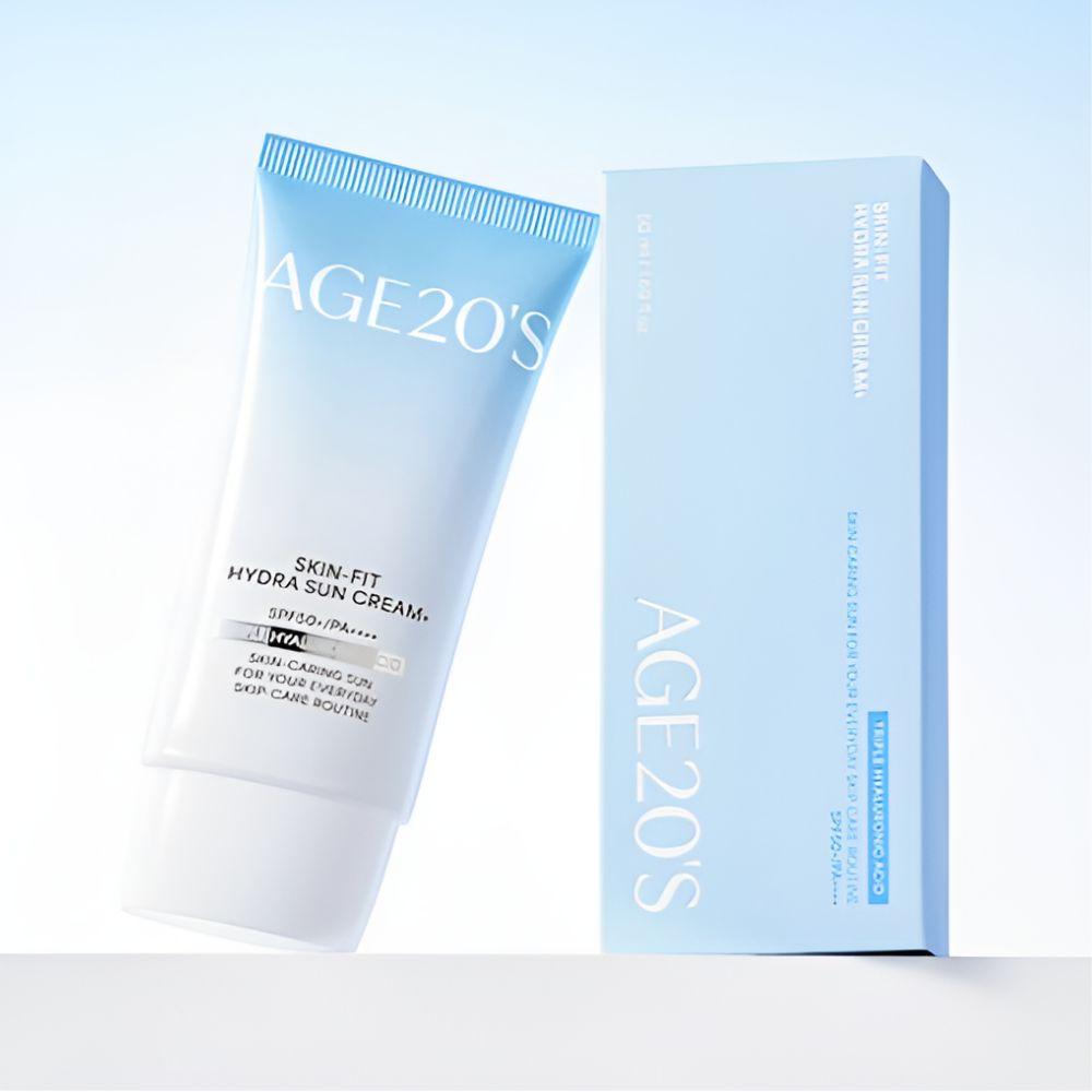 AGE20s Skin Fit Moisture Sunscreen Plus SPF50+ PA++++ Hydrating Lightweight Sun Cream 50ml