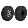 2PCS 1.9inch Aluminium Alloy Wheel Hubs Tyre Tire for 1:10 Remote Control Model RC Climbing CarBlack
