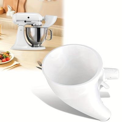 Прочная пластиковая воронка для муки для стационарного миксера KitchenAid, Защищенная от проливания, Удобная для наливания, Безопасная для пищевых продуктов, для муки и яиц