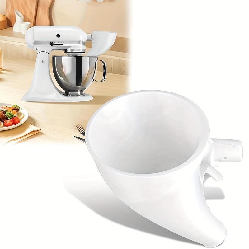 Прочная пластиковая воронка для муки для стационарного миксера KitchenAid, Защищенная от проливания, Удобная для наливания, Безопасная для пищевых продуктов, для муки и яиц