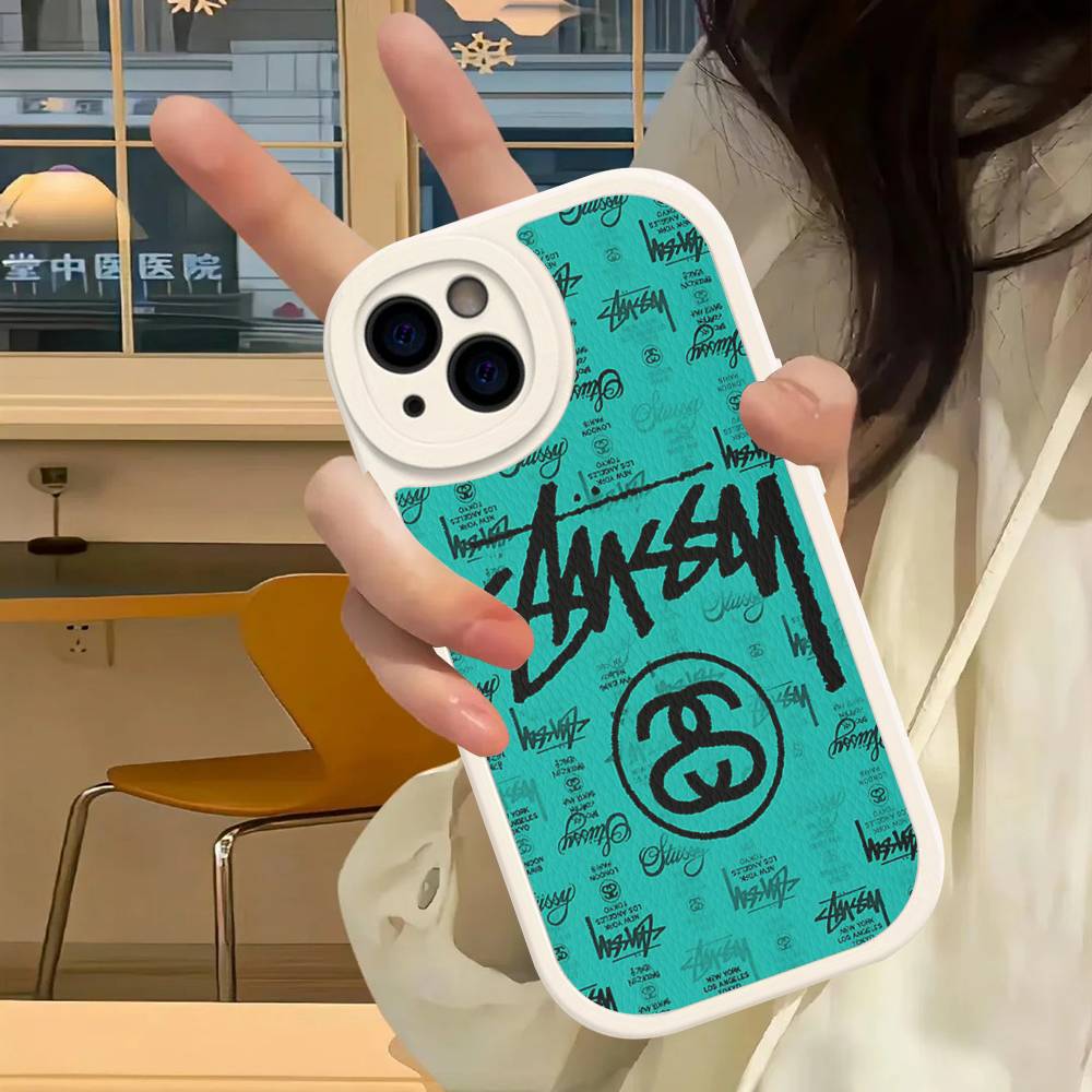 Black And White NO.8 Ball Leather Phone Case For IPhone 16 15 14 13 12 11 Pro Max Plus Cover