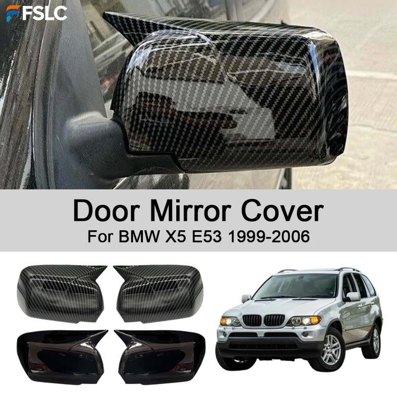 Door Mirror Cover Trim for BMW X5 E53 1999-2006 Car Exterior Styling Upgrade Accessories