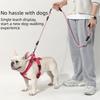 Wave Pattern Two Dog Lead Rope Anti-Winding Pet Walking Rope Anti-Tangle Dual Dog Leash  Small Dogs
