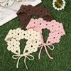 Solid Color Knitted Flower Hair Band Headwrap Hair Scarf Hair Accessories Knitting Headband  Women