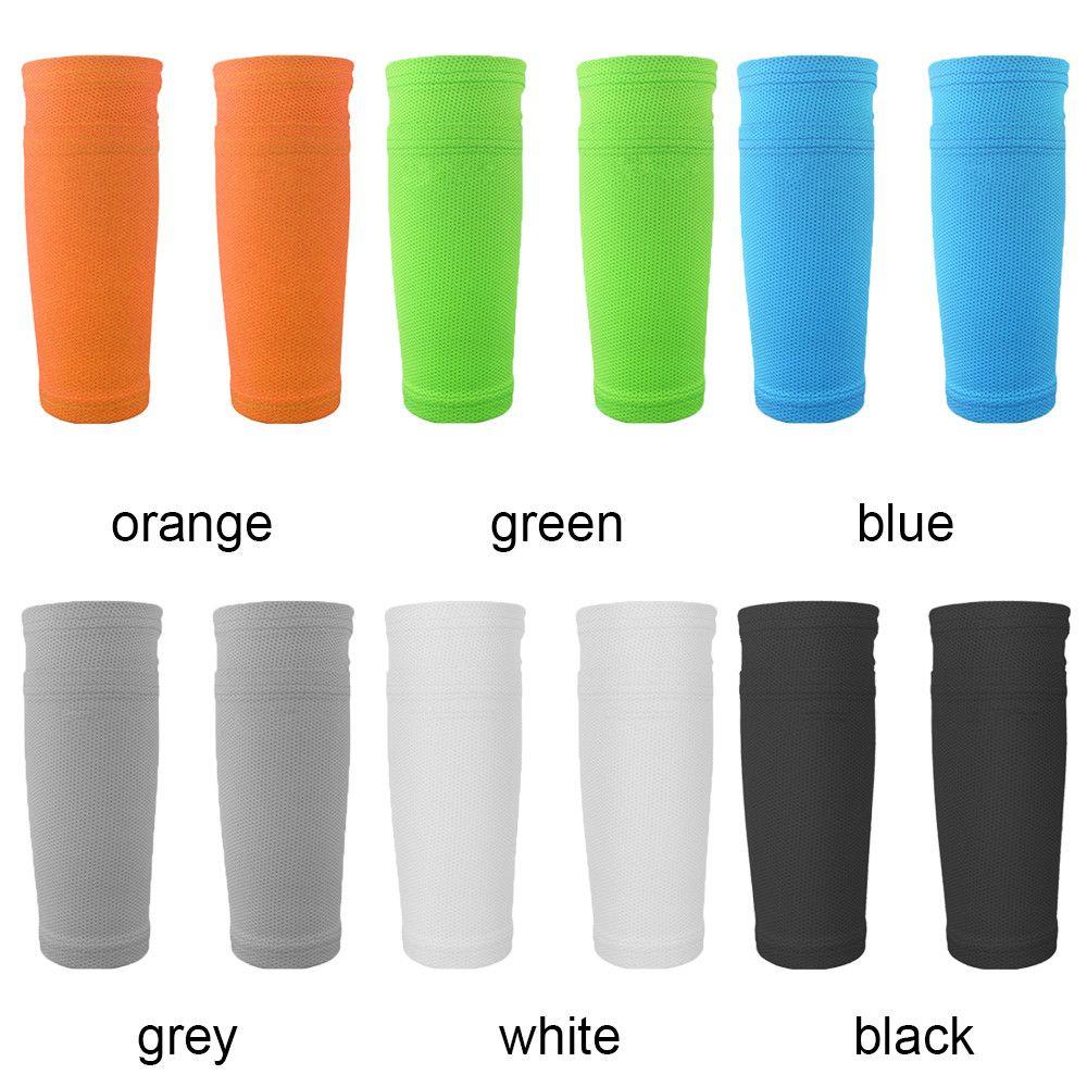 Sports Kids Boys Men Instep Socks Leg Guard Sleeves Soccer Shin Pads Cover Football Shin Holder