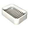 1Pcs Grid Soap Box Toilet Double -Layer Drain Soap Box, No Water Plastic Soap Box Portable Soap Shelf Bathroom Storage Box