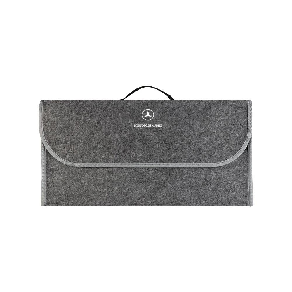 TUON5 Car Soft Felt Storage Bag Organizer Cars Foldable Trunk Bag Car Stickers For Mercedes Benz C200 C230 C240 C250 C280 C300 C320