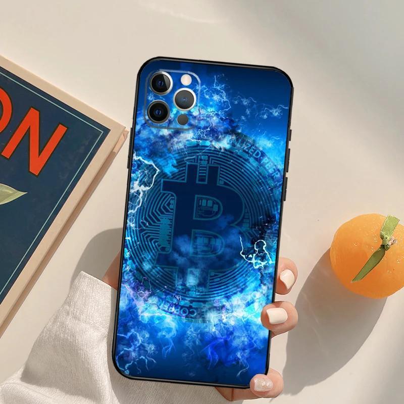 Подходит для чехла для мобильного телефона Apple Iphone15Plus, чехла для мобильного телефона Bitcoin Btc, окрашенного и устойчивого к падениям Huawei Three