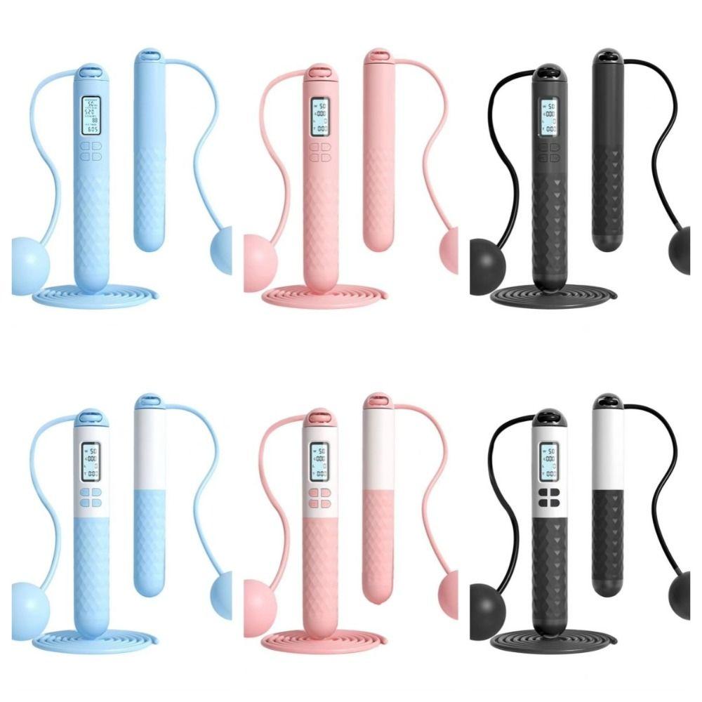 With Counter Ropeless Jump Rope Anti-Skid Digital Skip Rope Counting Skipping Rope Children