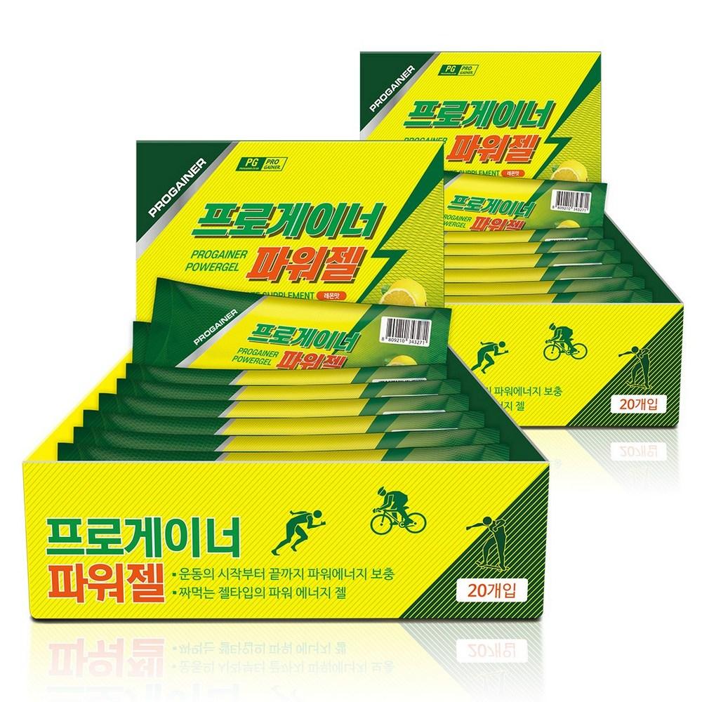 ProGainer Power Gel Лимонный вкус Спортивный энергетический гель 40 шт 40 г Ингредиенты: может быть изменено производителем | 40 шт. 40 г