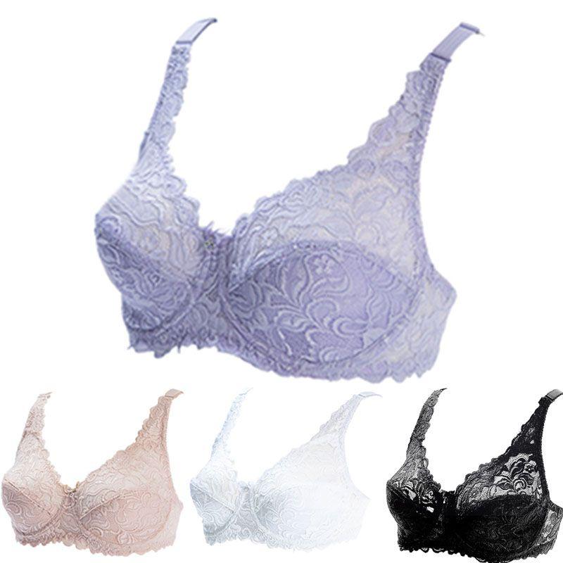 Elegant And Sexy Lace Women Bra Plus Size 75-100 D E Ultrathin Brassiere 95e 100e Underwear