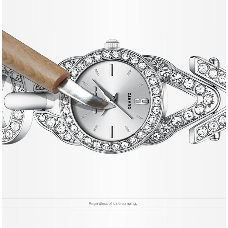 CRRJU Women's Watch Women's Watch Bracelet Watch Bracelet Watch Gold Stylish Diamond Set Women's Watch