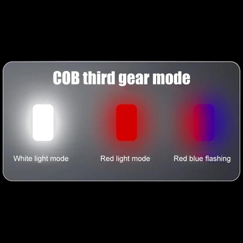 NEW Super Bright LED Source Flashlight Work Lamp with Magnet Alarm SOS Key Chain Power Bank Waterproof Emergency Flashlight