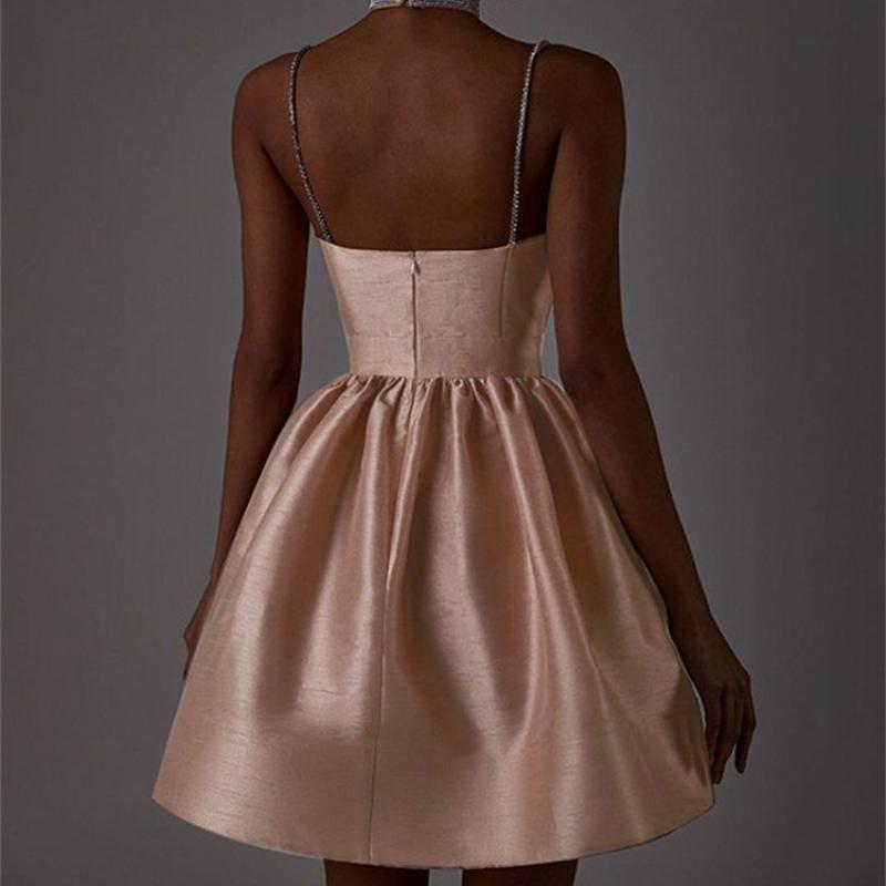 Женское сексуальное мини-платье без рукавов на тонких бретельках, женские вечерние платья Y2k в стиле ретро, ​​элегантное вечернее платье, Vestidos, наряды