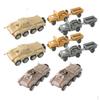 8 PCS Simulated Armoured Tank /72 4D Model Kit Toy