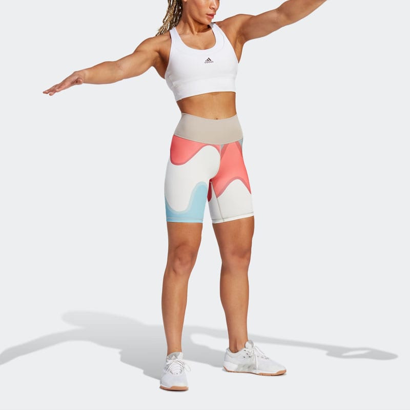 adidas MARIMEKKO Повседневные шорты Женские Синий Белый HR8182