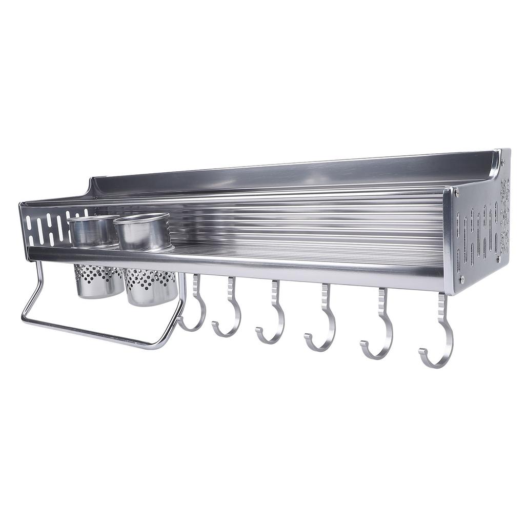 Настенная стойка для кухонных принадлежностей с держателем для палочек для еды, вешалка для тряпок из нержавеющей стали, экономящая место на стене