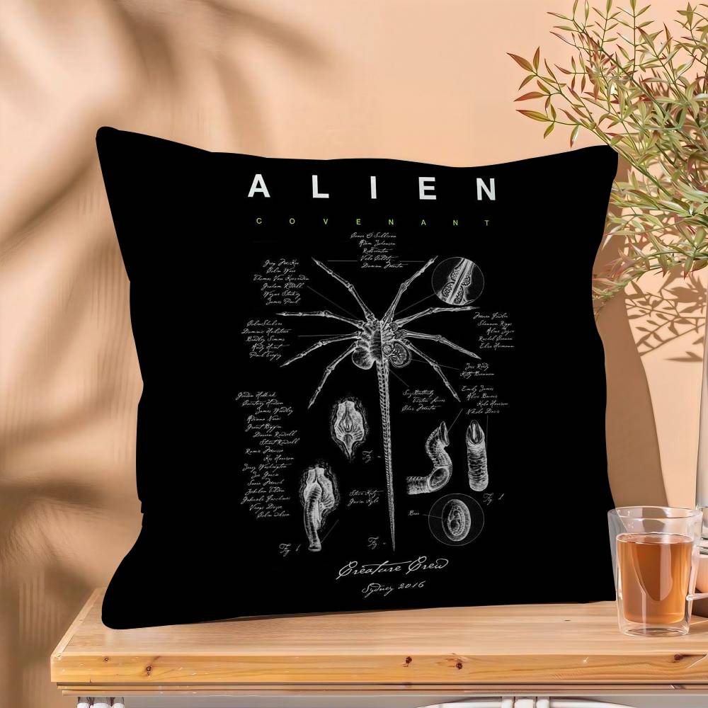 Classic SciFi Alien Movie Pillow Cushion Cover Pillowcase Living Room Sofa Home Decor Customized