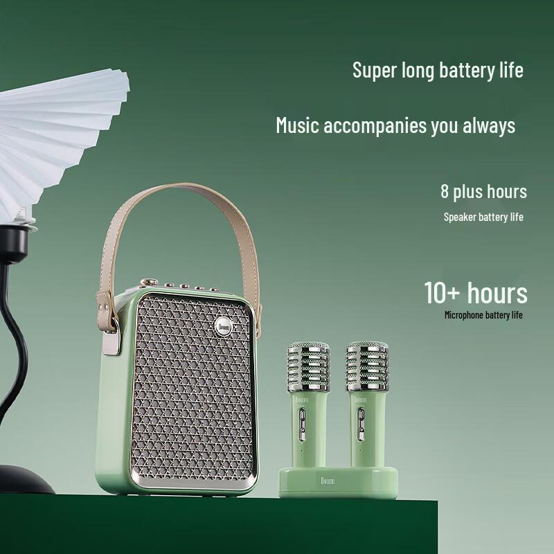 Divoom Portable KTV Bluetooth Speaker System with Dual Microphones