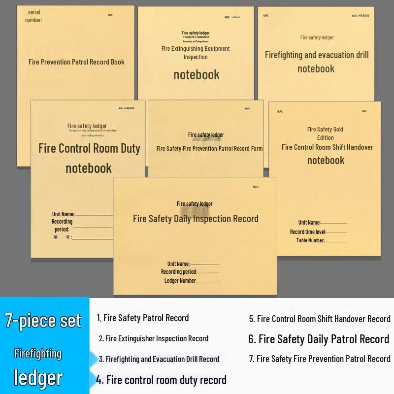 Fire Ledger: Daily Hotel Security Patrol & Fire Prevention Log