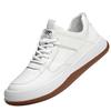 High Quality Men's Leather Versatile Casual Leather Shoes Outdoor Classic White Lace Up Comfortable Sports Non Slip Board Shoes
