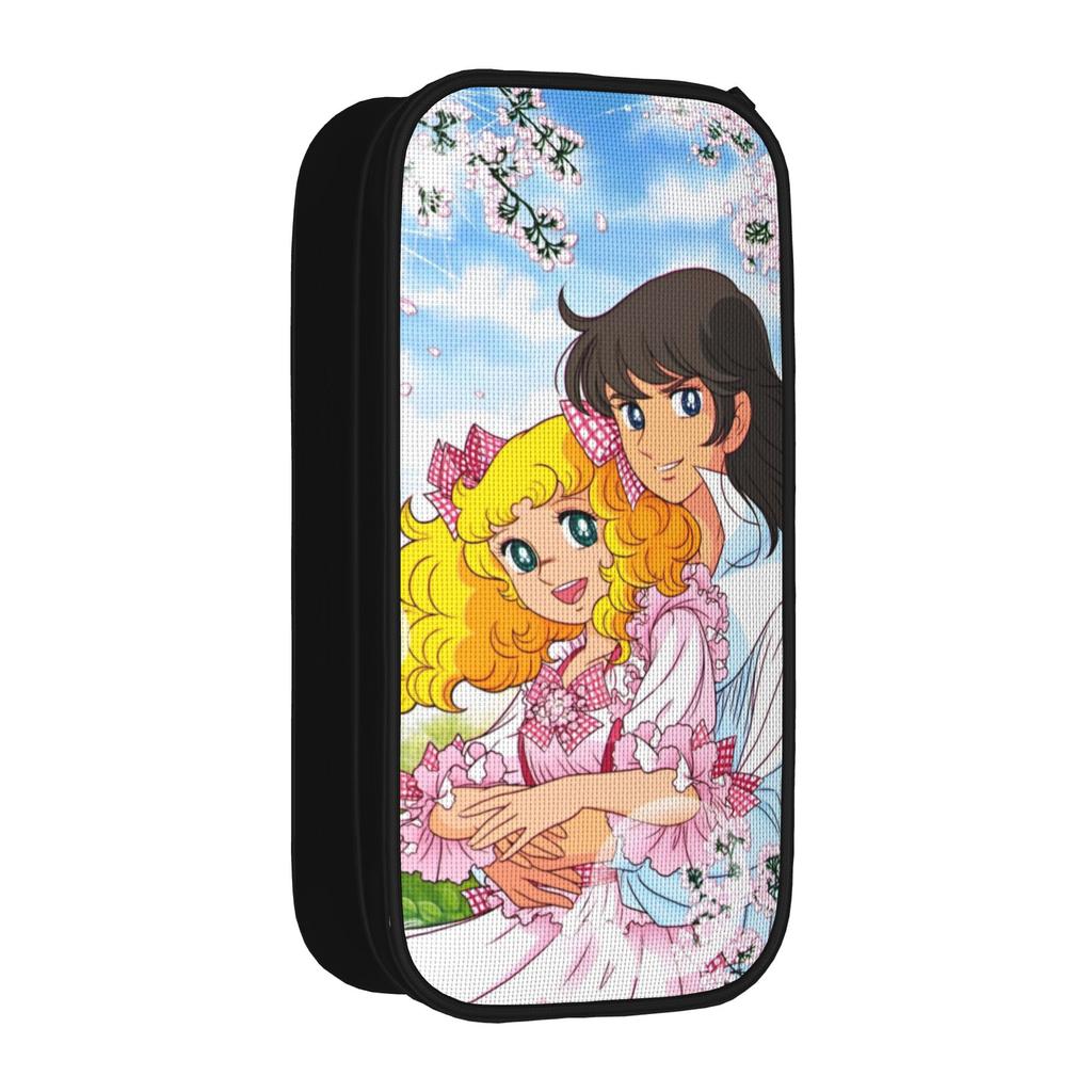 Creative Candy Candy Anime Pencil Case Drama Romance Pencil Box Pen Kids Big Capacity Bags Students School Gifts Stationery