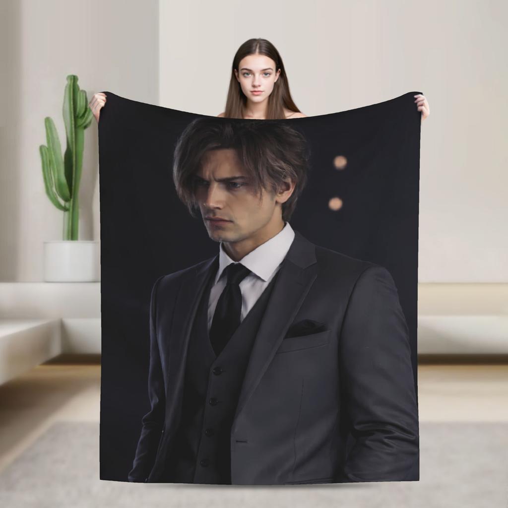 Residents Evils 9 Leon Keneddy Blankets Warm Trend Plush Throw Blanket For Couch Chair Sofa Bed Flannel Bedspread Bed Cover