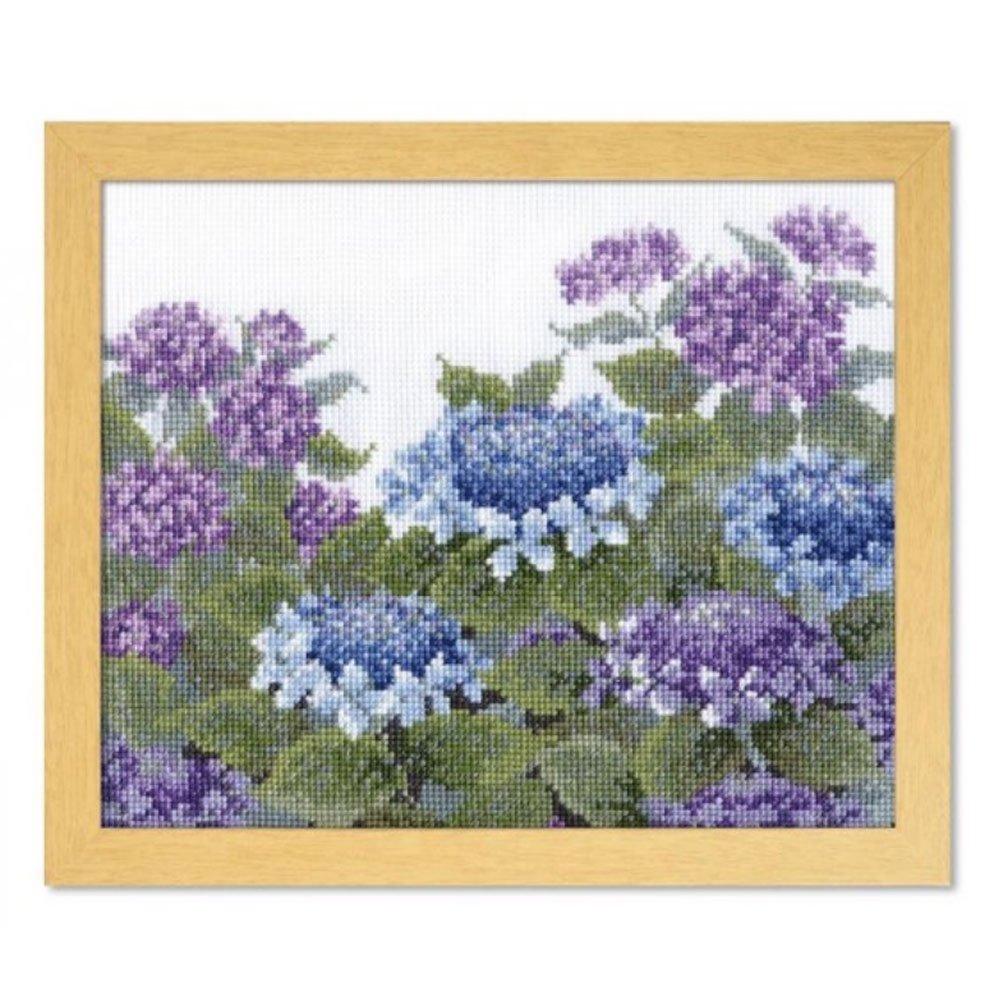 Olympus Yarn Megumi Onoe Embroidery Kit Beloved Flowers Hydrangea 7451