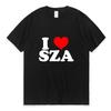 I Love SZA Good Days Letter Print T-shirt Cotton Men Women Hip Hop T Shirt Rapper 90s Vintage Short Sleeve Tees Teen Streetwear