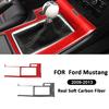 Для Ford Mustang 2009-2013 Аксессуары Углеродное волокно Салон автомобиля Центральная консоль Рамка панели переключения передач Декоративная наклейка