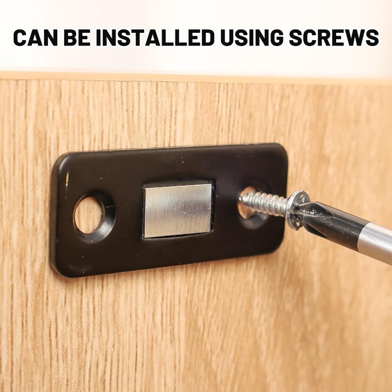 Magnetic Cabinet Catches Ultra Thin Door Strong Magnets Stops Invisible Adhesive Drawer Magnet Lock For Kitchen Closet Closer