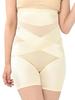 JANJAM Трусы-корсет больших размеров, размер 4L, женские трусики, крест-накрест, прозрачные, с высокой талией, корректирующее белье, бежевый,