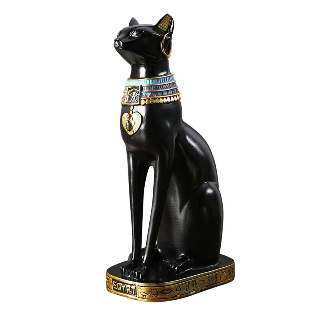 Египетская кошка богиня Бастет статуэтка украшение египетская коллекционная скульптура животного фигурка для офисной полки стола письменного стола шкафа