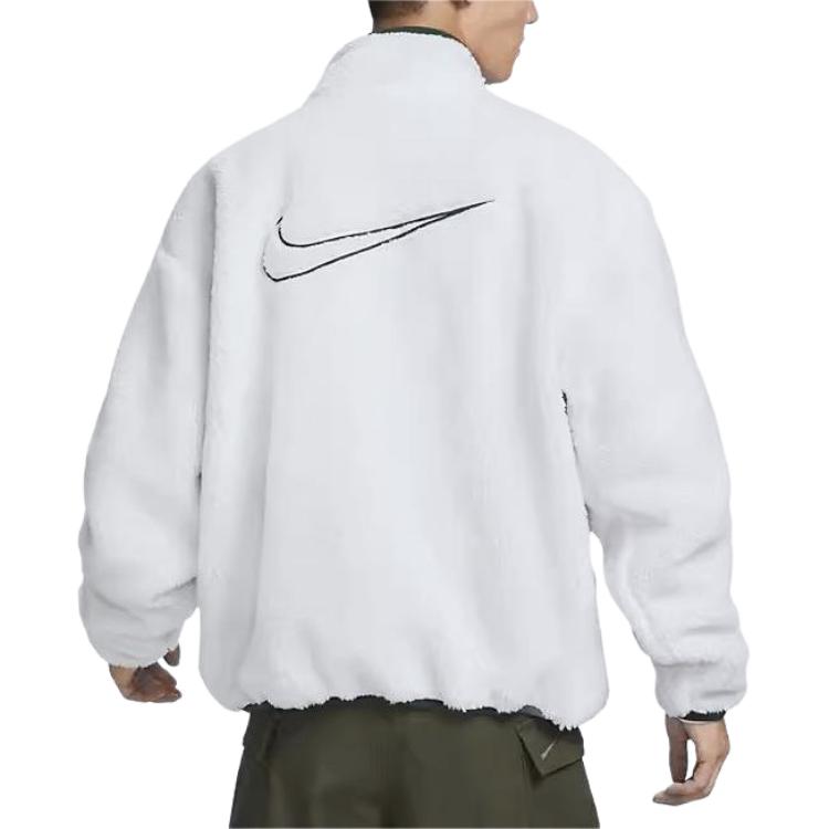 Nike Двусторонняя теплая повседневная спортивная куртка мужская белая FV8588-133