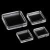 10 Pcs Square Clear Protector Containers Case For Token Board Game Holder Boxes