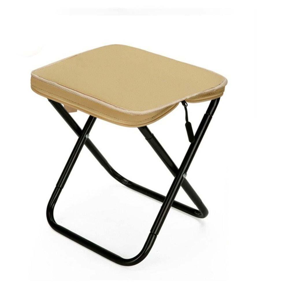 Ultra-light Folding Stool Oxford Cloth Outdoor Picnic Bench Portable Zipper Campstool  Train