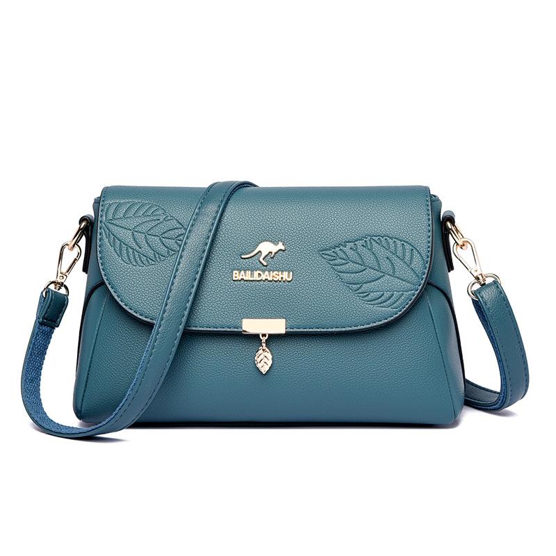 Женская сумка Модная мягкая кожаная тисненая сумка через плечо для женщин среднего возраста Сумка через плечо Трендовая женская сумка