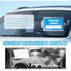 Transparent Acrylic Car Parking Permit Holder with Suction Cups,Curved Design Parking Pass Holder for Car Windshield Clear Permit Display,Universal