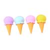 16pds/4boxs  Erasers Cute Food Shape Cartoon Lollipop Ice Cream Doughnut Popsicle Safe No Odor Entertainment Sweet Color Kids Toy Children Stationery