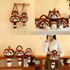 Animal Raccoon Plush Backpack Lightweight Single Shoulder Crossbody Gift Bag