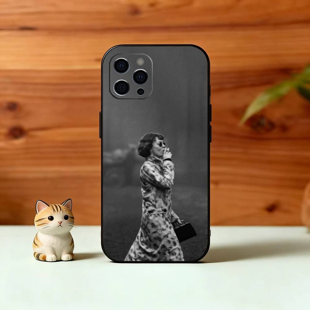 Чехол для телефона P-B-Polly Серый Для iPhone 17, 16, 15, 14, 13, 12, 11 Plus, Pro Max, Другие Мягкий Черный Чехол