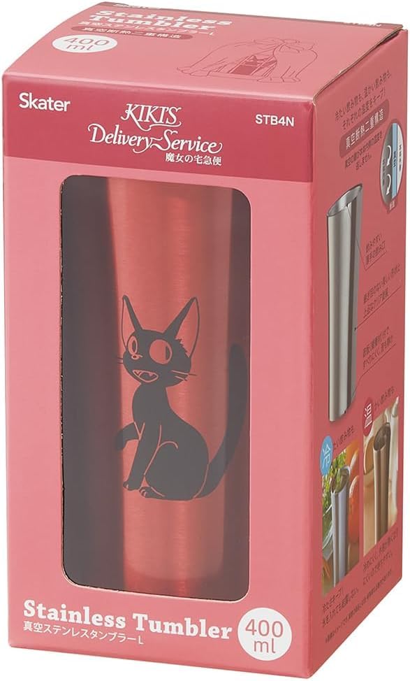 Стакан Ghibli Cup Cold Insulation Tumbler L Vacuum Thermal Thermal из нержавеющей стали 400 мл Studio Ghibli Delivery Service Jiji Set Kiki's (Стакан, подставка под стакан)