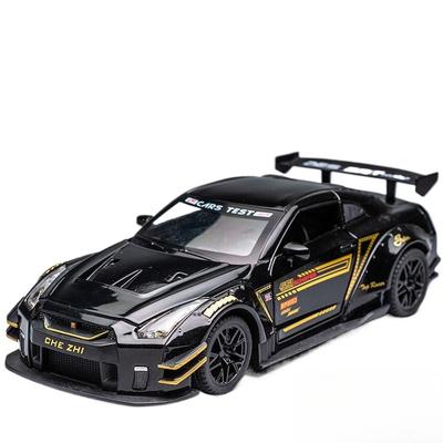 Спортивная модель автомобиля Nissan GT-R из сплава, масштаб 1/24, Изысканные настольные украшения, Лучшая коллекция для энтузиастов моделей автомобилей, Подарки на Хэллоуин